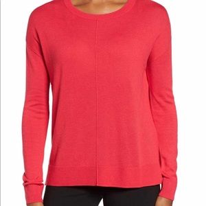 halogen pink sweater